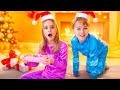 Opening our Christmas Presents in The Morning! | Gaby and Alex Family