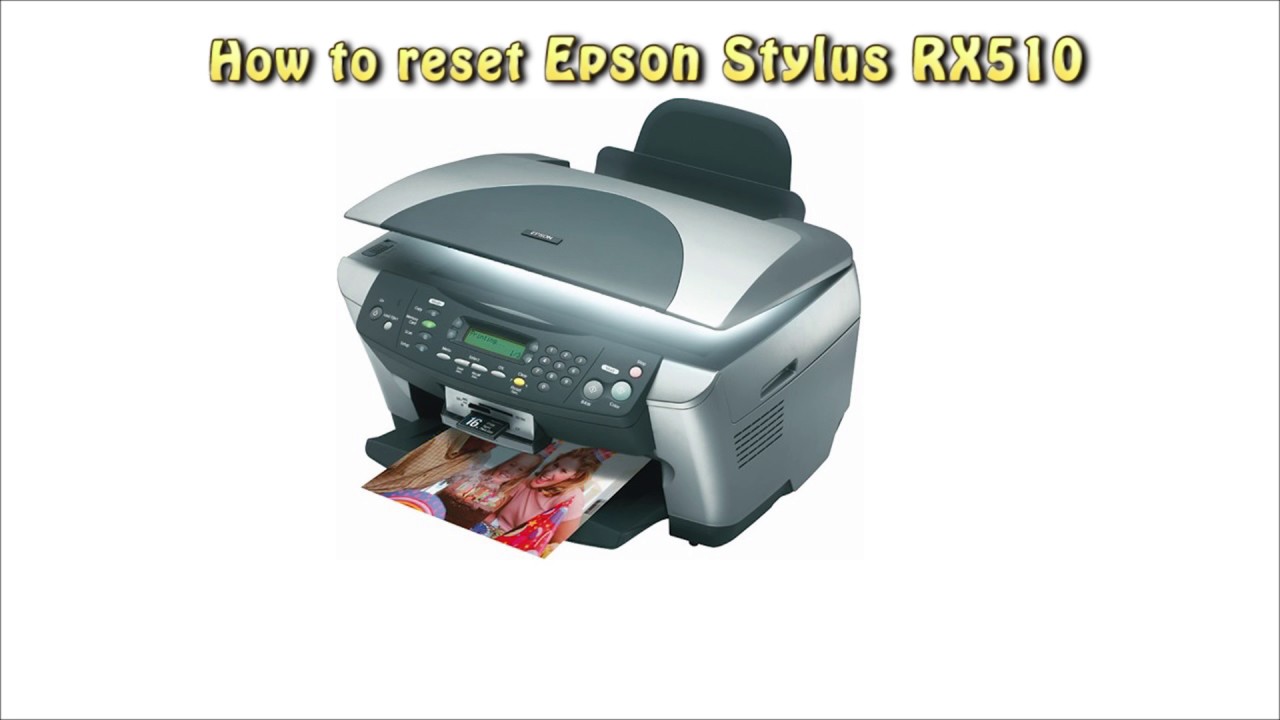 Reset Epson RX510 Waste Ink Pad Counter - YouTube