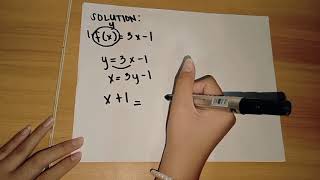 PERFORMANCE TASK IN GENERAL MATHEMATICS (Domain and Range of inverse function)