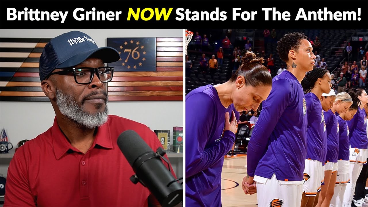 Brittney Griner STANDS For National Anthem Upon Return From GULAG