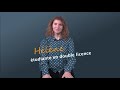 Hlne tudiante en double licence histoire philo  lufr llsh de lupec