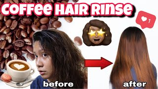 SINUBUKAN KO ANG COFFEE HAIR RINSE // COLOR TREATED, REBONDED & DAMAGED HAIR | ISYANG LUKA