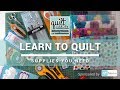 Must Have Quilting Supplies and Tools - FREE Beginner Quilting Videos and Pattern