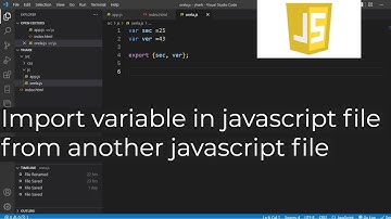 How to import variable in javascript file from another javascript file in javascript Project.