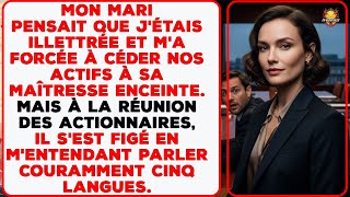 Mon mari m’a piégée pour donner nos actifs à sa maîtresse. À la réunion des actionnaires, il a pâli.