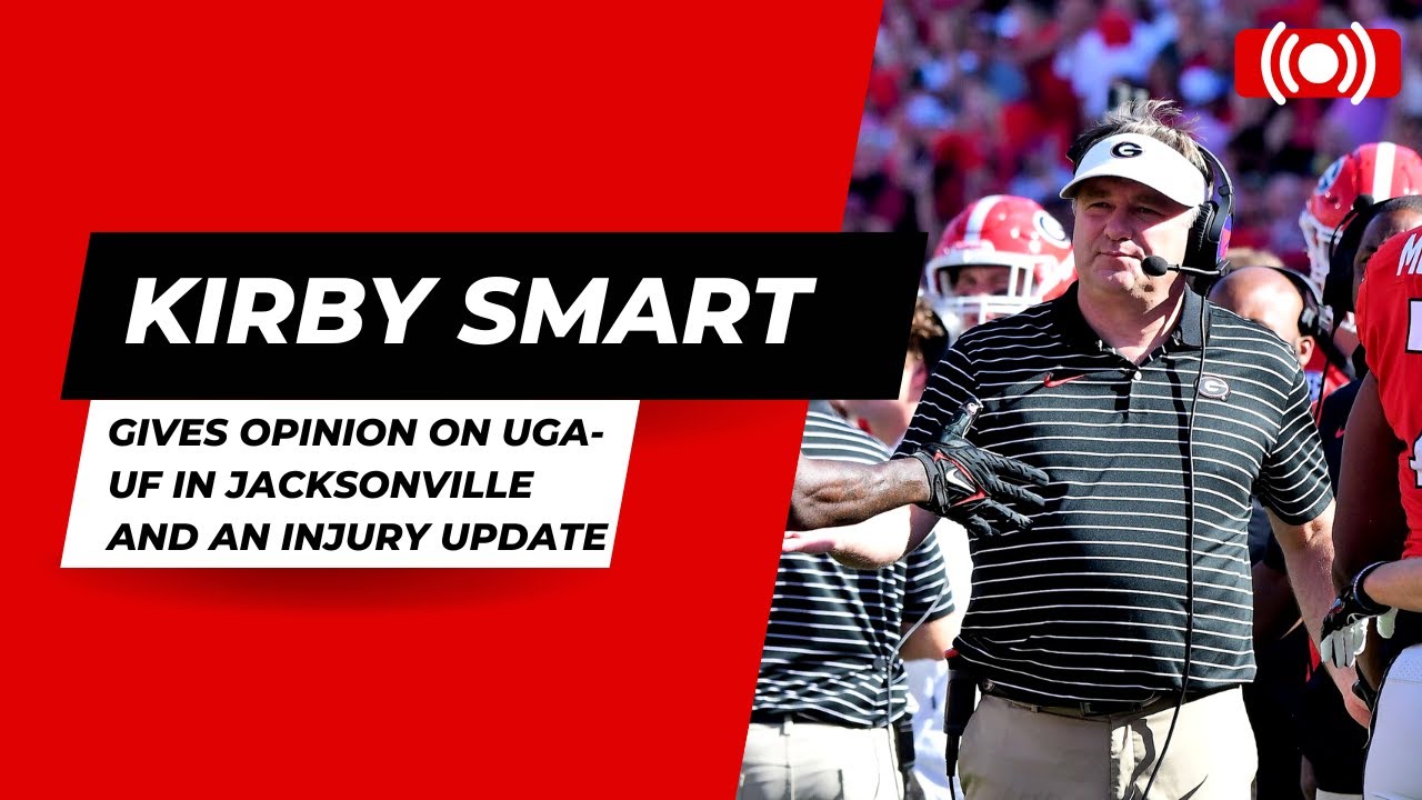 Kirby Smart gives his take on UGAFlorida being in Jacksonville, an