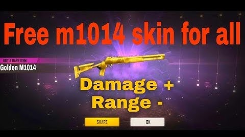Free Golden M1014 Skin for All😍🔥 #shorts #freefire #ff #m1014 #freerewards
