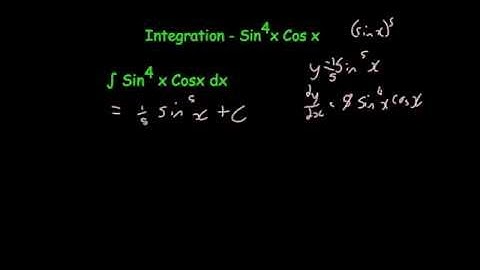 Integration of Trig using the reverse chain rule