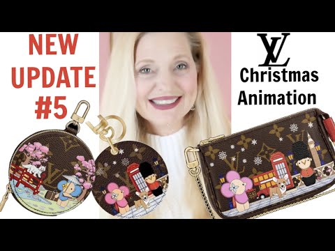 new LOUIS VUITTON CHRISTMAS ANIMATION 2021!! VIVIENNE MINI POCHETTESplus  NEW SPEEDY 20!! 