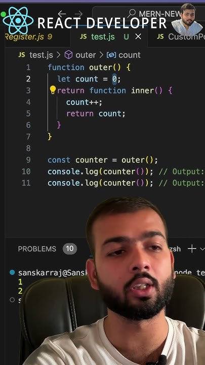 Closures in JavaScript Part2 #shorts #programming #javascript #coding # ...