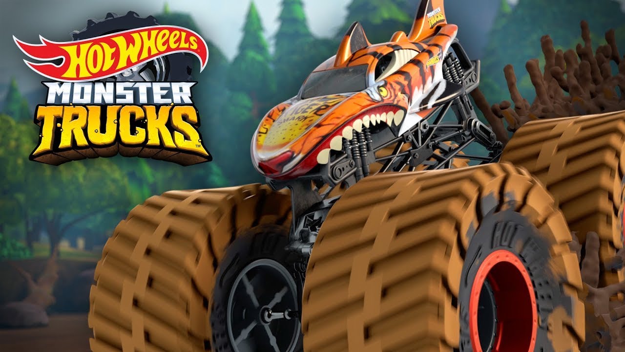 Hot Wheels Monster Trucks LIVE Tiger Shark Diecast Car 