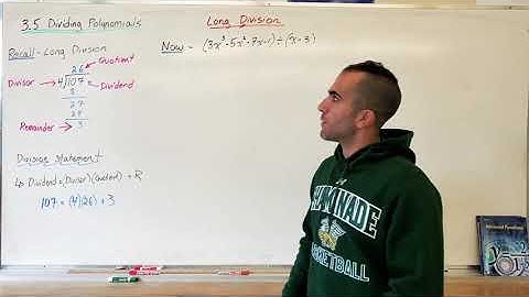 3.5 Dividing Polynomials (Grade 12 University MHF4U)