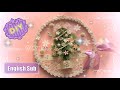 もうすぐクリスマス☆カレイドフレームのクリスマスツリー~ How to make an embroidery hoop art for Christmas ~