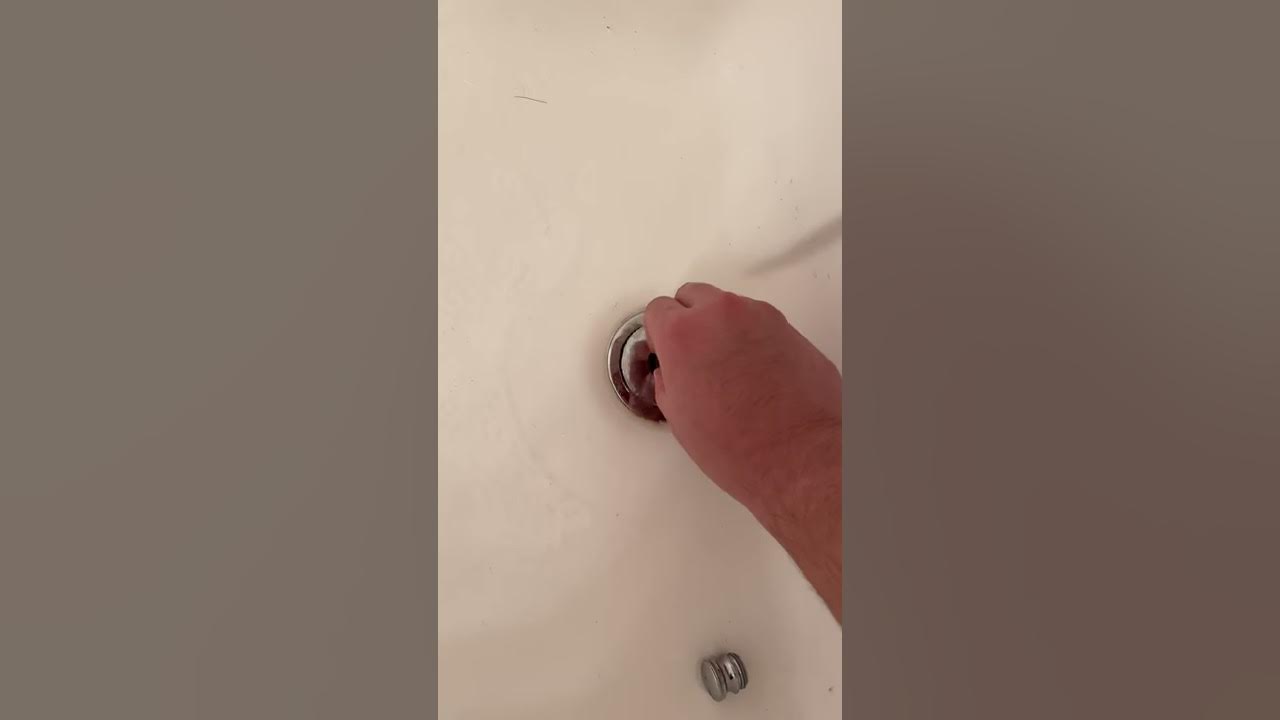 How to unscrew open a bath sink YouTube