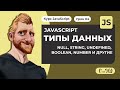 Типы данных JAVASCRIPT. Null String Undefined Boolean Number и другие. Уроки JAVASCRIPT с нуля 2020