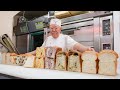 Amazing 89 Year Old Super Grandpa!! Skilled baker making bread