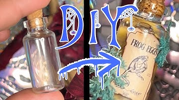 DIY Dollar Store Apothecary Jars 🧪 Halloween Potion Bottles Tutorial 🎃