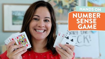 Number Sense Card Game - Sort the Deck // number sense games for kindergarten or first grade