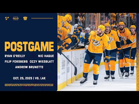 O’Reilly, Hague, Forsberg, Wiesblatt & Brunette - Postgame: Oct. 25, 2025