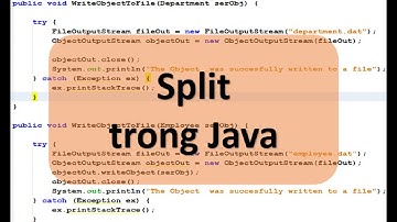 Lập trình Java - Dùng câu lệnh Split để tách chuỗi