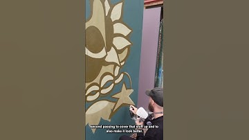 Simple Spray Painting Techniques Tutorial (Part 4) #graffiti #mural #tutorial #DIYart #streetart