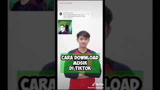 Cara download music di tiktok -