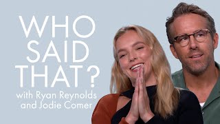 Ryan Reynolds & Jodie Comer Guess Lines From Blake Lively & More | Who Said That | ELLE