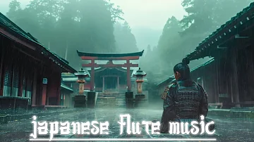 Zen Garden Rainy Day - Japanese Flute Music for Meditation, Deep Sleep, Healing, Stress Relief