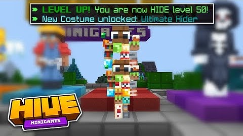 HideAndSeek Update + Level 50 + New Unlocks | The Hive | Minecraft