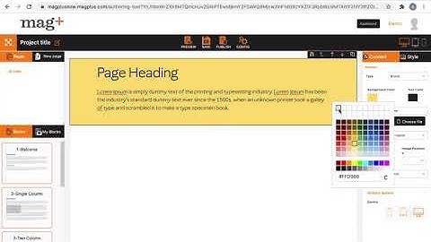 How to Apply Background Colour and Images in Magplus Now | Full Tutorial | mag+