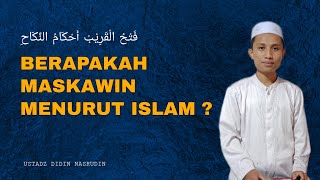 UKURAN MAS KAWIN , Fathul qorib fi ahkami sodak | Ustadz Didin nasrudin @PpstAlhidayah