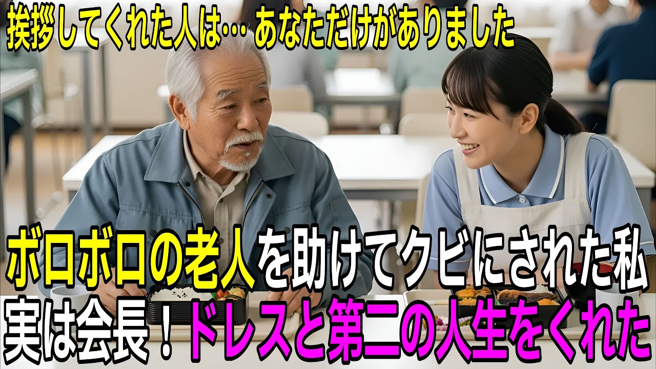 正体を隠した会長と心を通わせた清掃員。クビを言い渡された直後, 目の前に現れたのは豪華なドレスと『第二の人生』でした。【感動する話】【朗読】