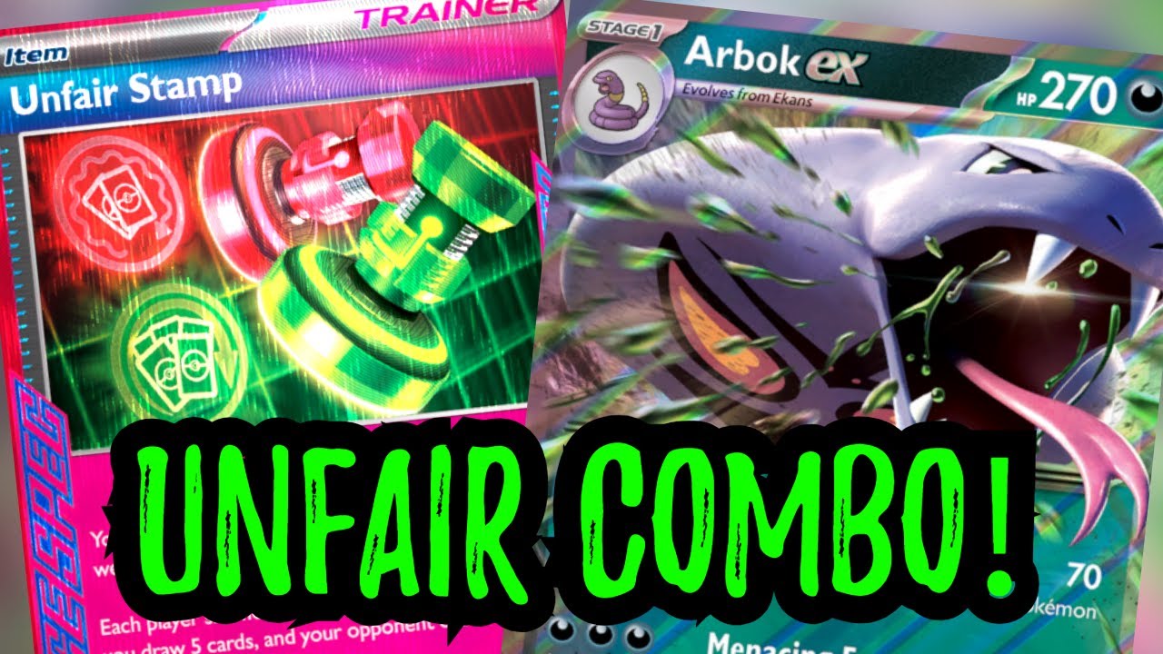 ARBOK ex and UNFAIR STAMP are CRUEL in Twilight Masquerade Pokemon TCG Live
