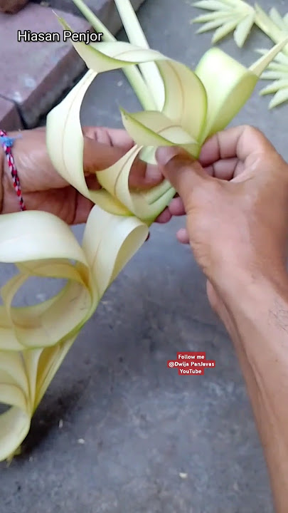 Tutorial hiasan Penjor (kolong kolong)