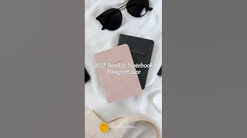 2025 Weekly notebook, Passport size✨ #planner #travelersnotebook