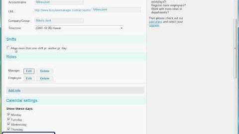 Employee Scheduling - How to do Settings for BusyBeeManager