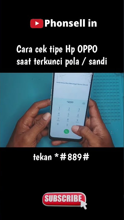 cara cek tipe hp Oppo saat terkunci pola / sandi #shorts
