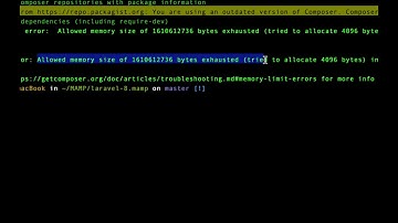 Composer require runs out of memory PHP Fatal error Allowed memory size 1610612736 bytes exhausted
