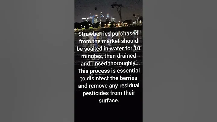 How to properly Clean Strawberries!  Remove Pesticides ! #StrawberryTips #HealthyEating #FoodSafety"