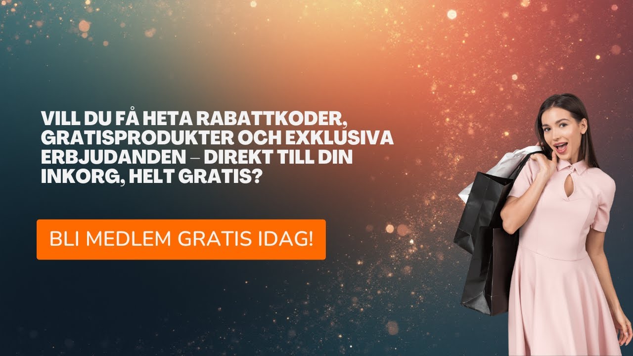 🎉 Få Exklusiva Rabattkoder, Erbjudanden & Freebies – Helt Gratis! 🎉 ...
