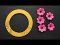 Easy Paper Flower Wall Hanging Making at Home | DIY Flower Toran Craft Idea | Paper Craft Tutorial