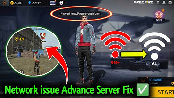 Network Connection Error Advance Server|Advance Server Connection Problem|Advance Server Freefire