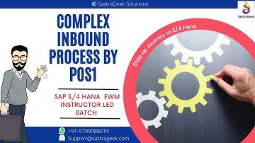 Complex inbound process by POS1 || SAP EWM  by Mr. Naidu