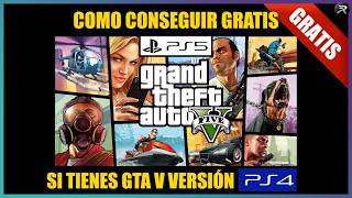 Como Conseguir GRATIS GTA V PS5 | Si tienes la versión de PS4