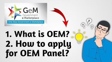 What is OEM in GeM || How to apply for OEM Panel in GeM Portal