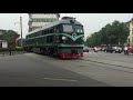 China railway : Locomotive crossing