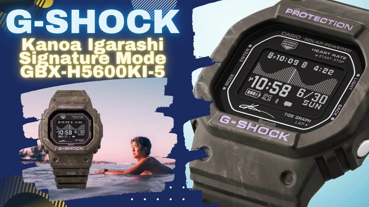 New Release: G-Shock Kanoa Igarashi Signature Model GBX-H5600KI-5