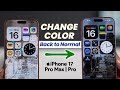 How To Change iPhone Color Back To Normal Settings!
