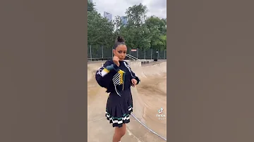 Liza Koshy dancing at the skate park