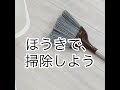 ほうきで掃除するのって楽しい♪&家の物処分してミニマリスト化